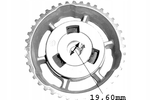 METALCAUCHO KOŁO WAŁKA ROZRZĄDU RENAULT 1.9D ŚR.19 60MM