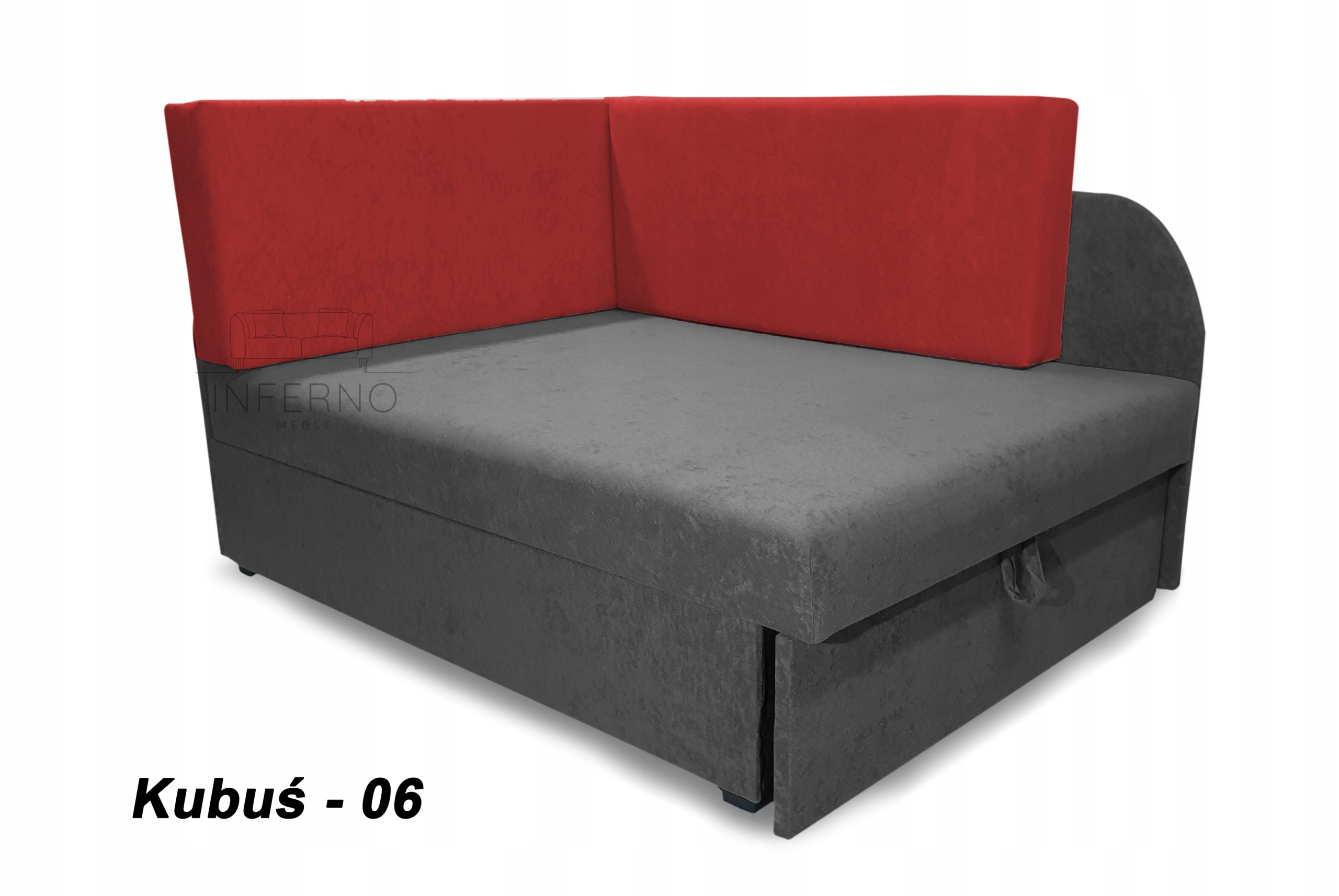 Łóżko dziecięce, narożnik dla dziecka, rozkładane Szerokość mebla 77 cm