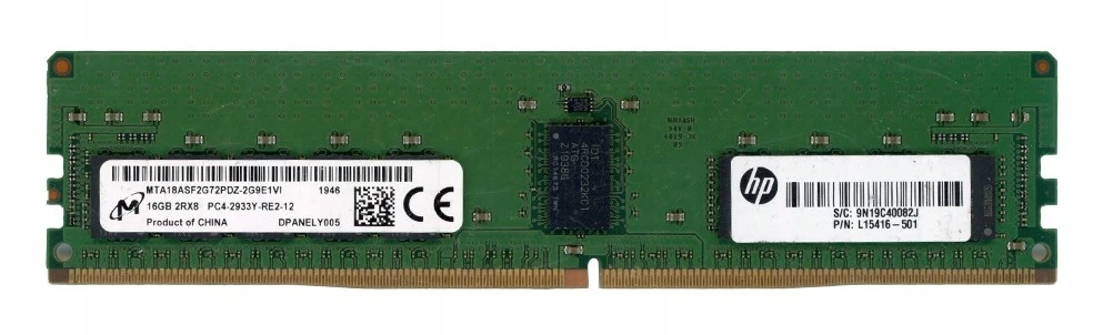Pamäť Micron 16GB DDR4 2933MHz Rdimm Ecc server MTA18ASF2G72PDZ