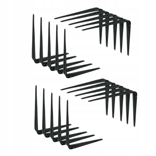 Černá konzole na polici 300 x 350 mm konzolová podpěra pro loftovou nástěnnou poličku