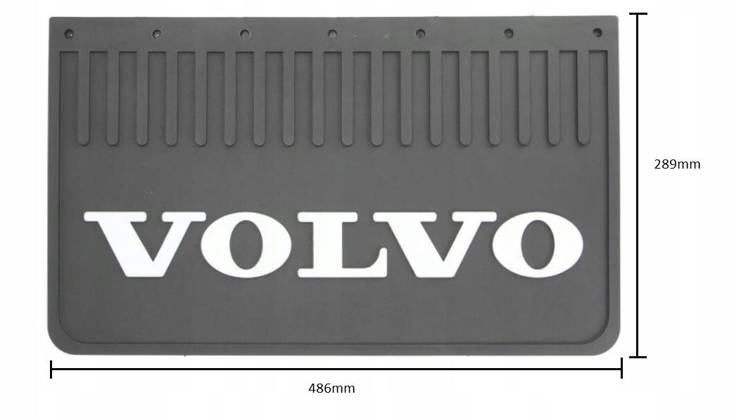 Chlapacz fartuch osłona 486x289 napis VOLVO Strona zabudowy przód + tył