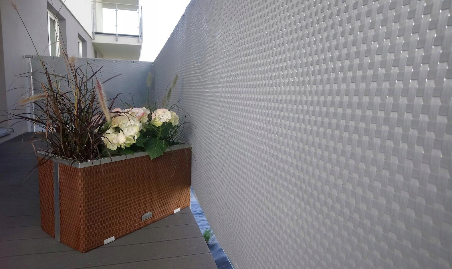 Mata na Balkon OCZKOWANA Technorattan 90 cm GRUBA Materiał dominujący technorattan