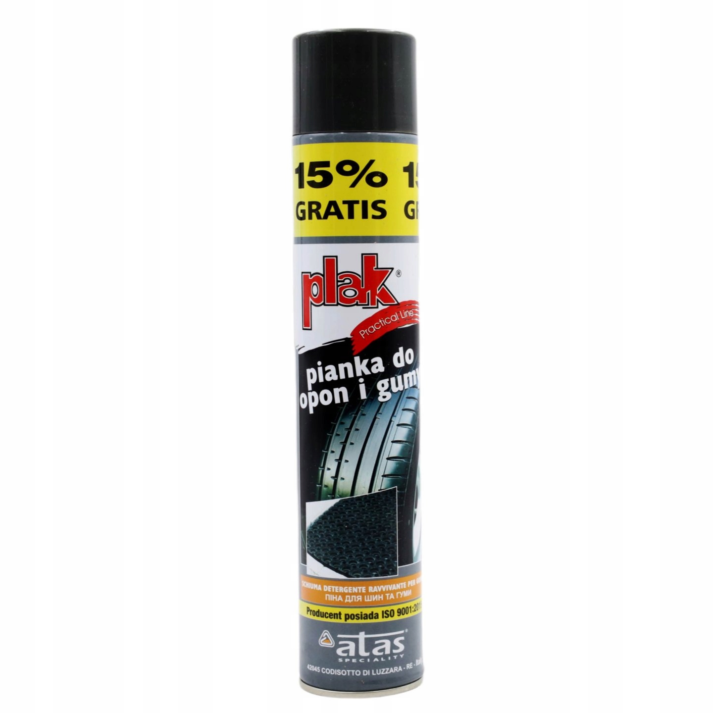 

Pianka do Opon Gumy Plak Spray Practical 500ml