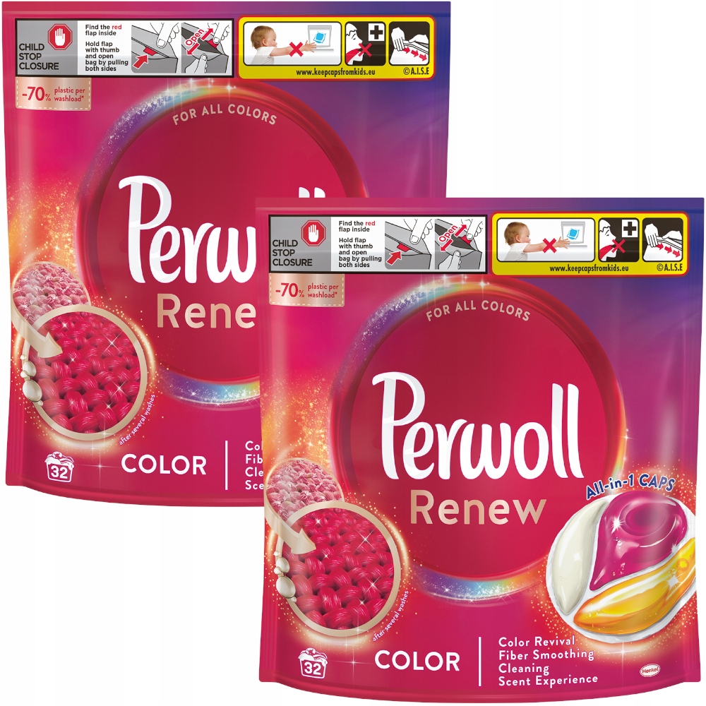 

Perwoll Renew Color kapsułki do prania 2x 32szt