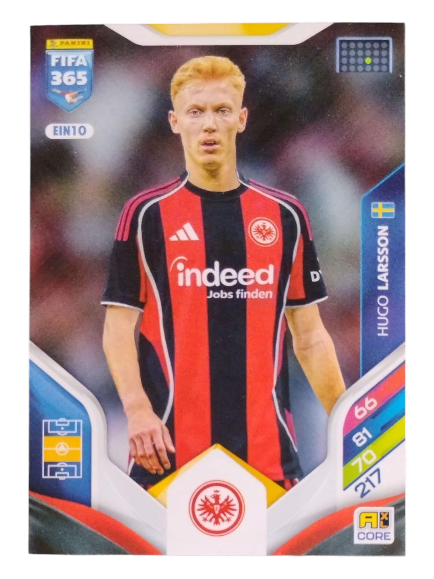 Panini Fifa 365 2026 Core Hugo Larsson Eintracht Frankfurt EIN10
