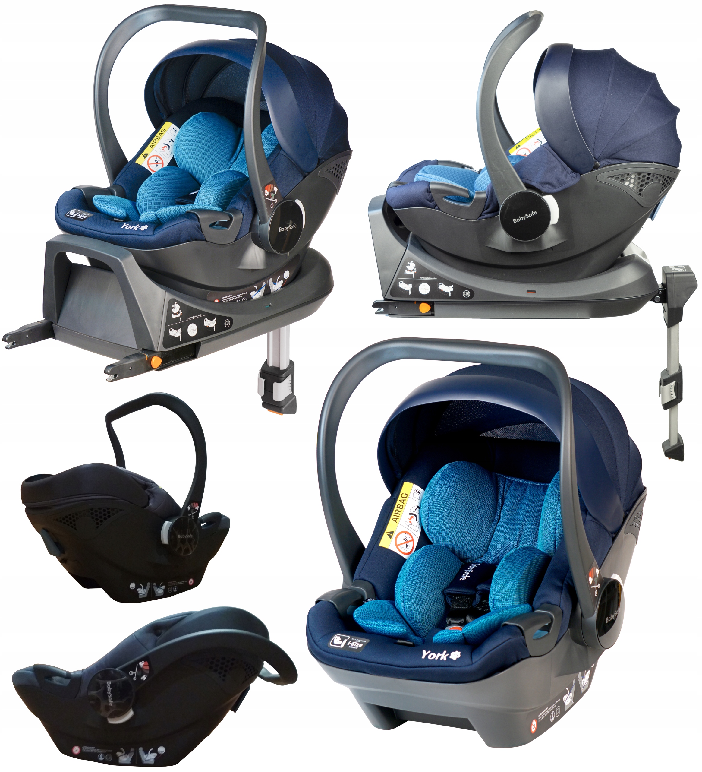 BabySafe York Fotelik Samochodowy Nosidełko + Baza