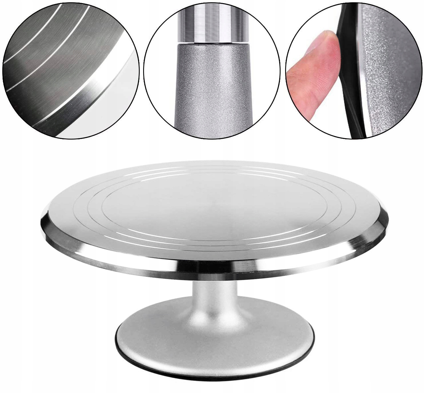 Patera Obrotowa do Dekoracji Serwowania Ciasta Tortu 30 cm Profesjonalna