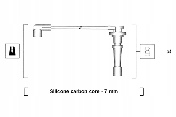 MAGNETI MARELLI ZESTAW PRZEWODÓW ZAPŁONOWYCH HONDA CR-V I INTEGRA 1.8