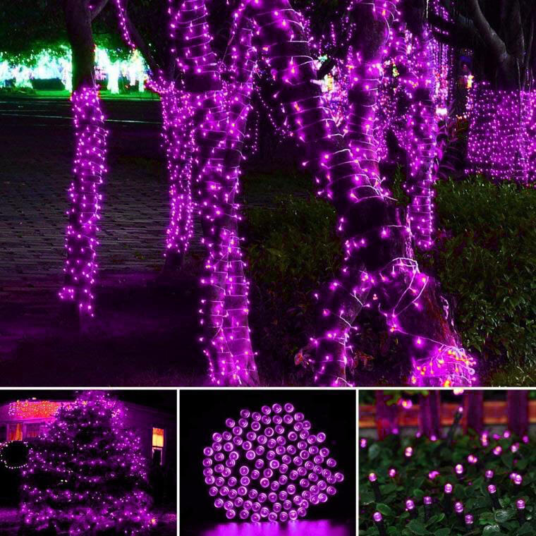 LAMPKI CHOINKOWE 1000 LED ZEWNĘTRZNE Różowe EFEKTY FLASH Kolor lampek inny kolor