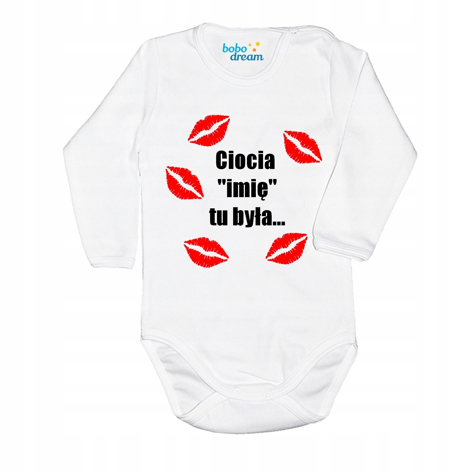 

Body niemowlęce Ciocia tu była + imię 86