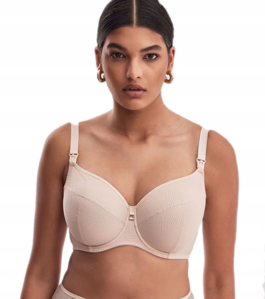 BIUSTONOSZ DO KARMIENIA CIĄŻOWY ALLES MIĘKKI SOFT MAMA DOTS 02 BEŻ