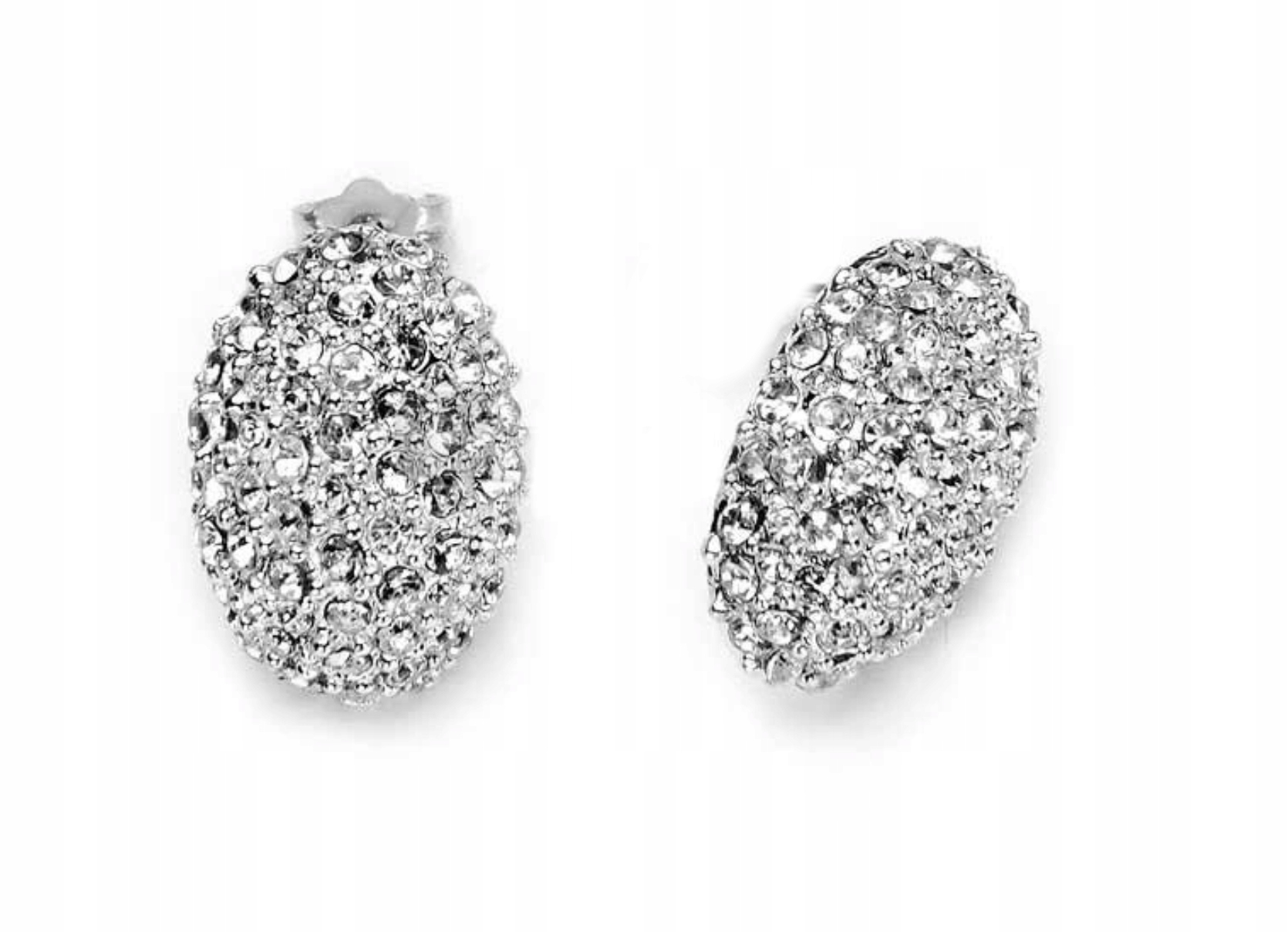 

Klipsy Kryształ Srebrne Przy Uchu do Ślubu Kiara