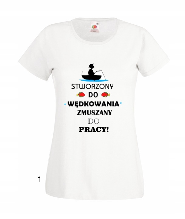 

Koszulka T-shirt Wędkarz Ryba Wędka Wzory