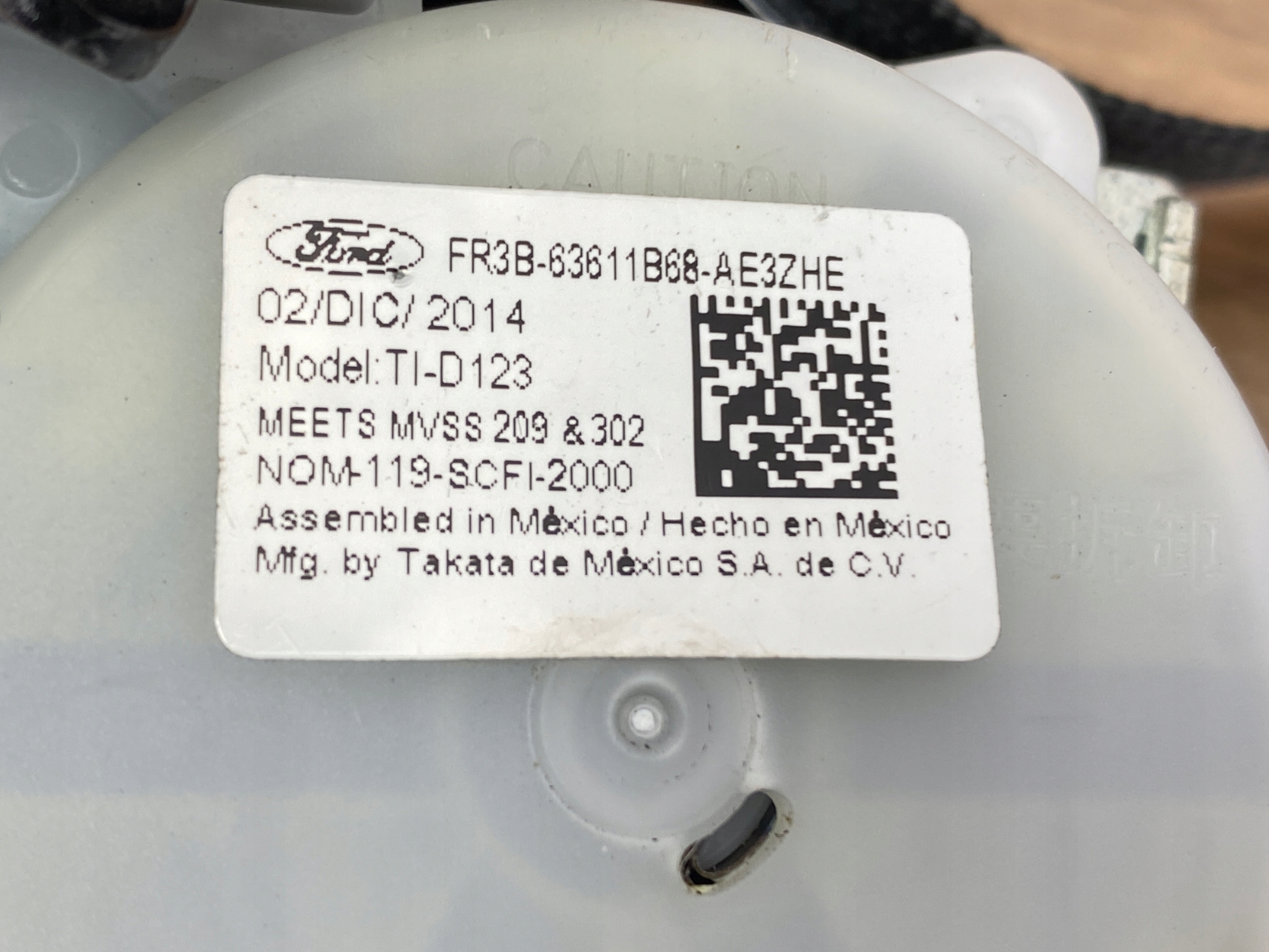 Gurten Sicherheits heck Ford Mustang VI 2015+ 2.3l