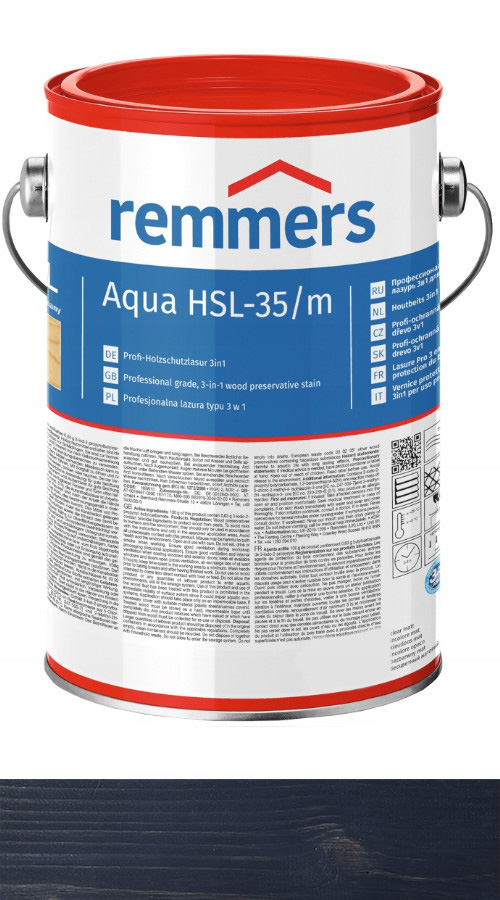 Remmers HSL-36/m Lazura na vodní dřevo 5L Dub černý