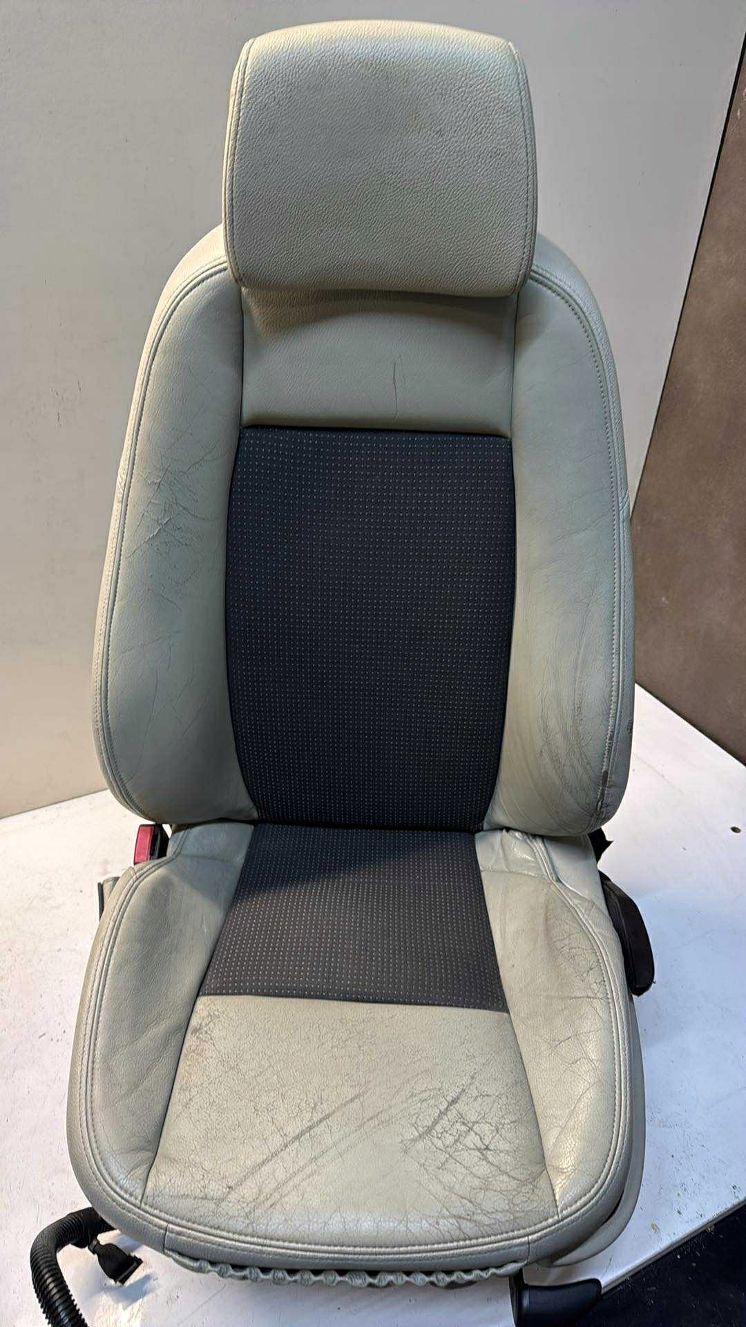 upholstery SAAB 9-3 II seats front front JASNA leather beige welur ciemny