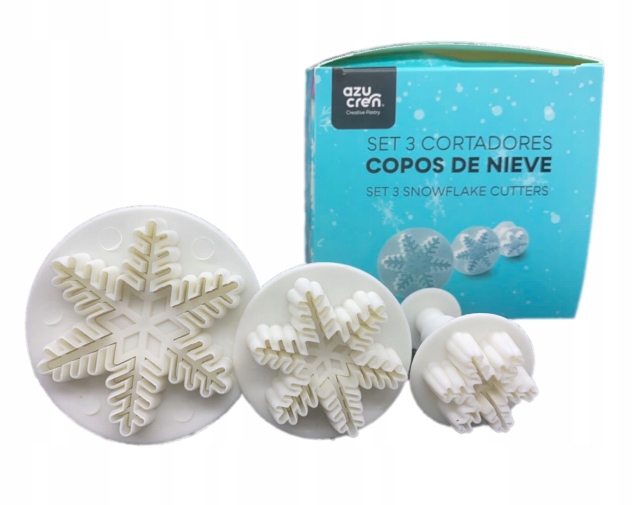 

Zestaw wykrawaczek do ciastek Płatki Śniegu 3szt