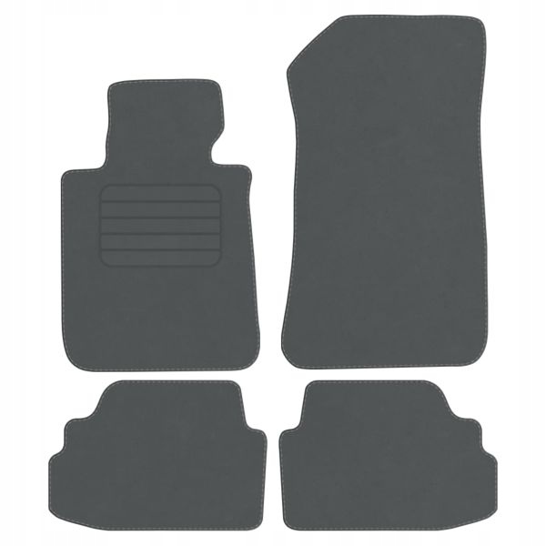 Bmw 1 E82 07-13 velurové koberce Comfort Šedé