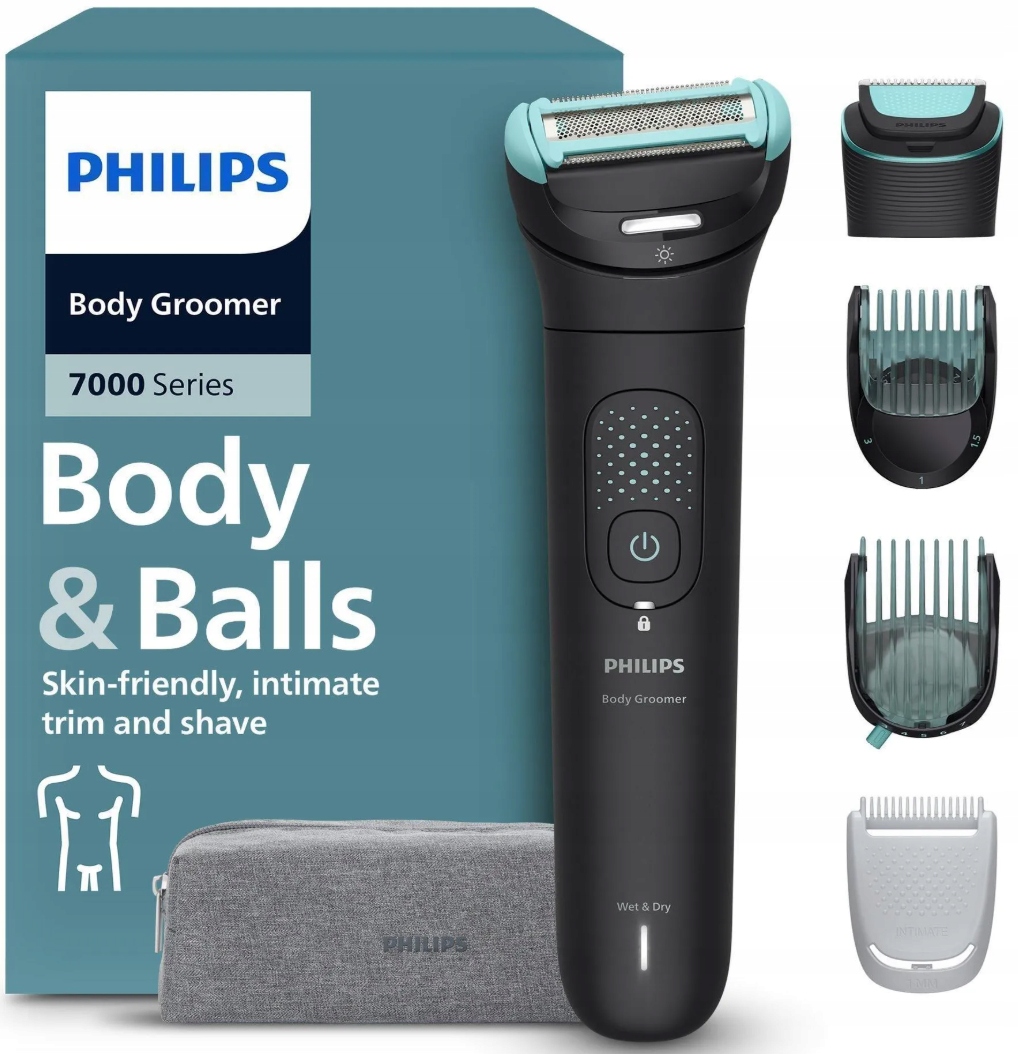 Zastrihávač Holiacich Strojčekov Philips Na Vlasy Tela Bodygroom 7000 Holiaci Strojček BG7470/15