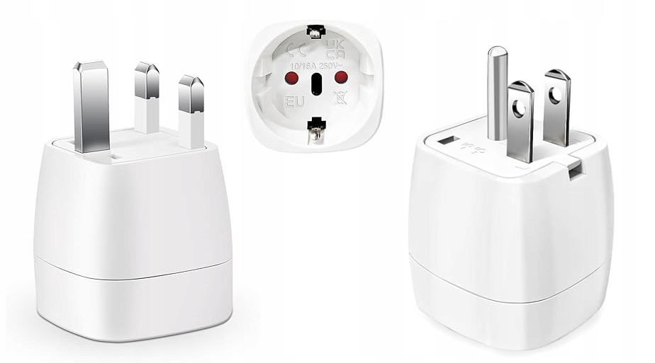 Adapter Podróżny Przejściówka Uk Us Vutizal 2 Sztuki