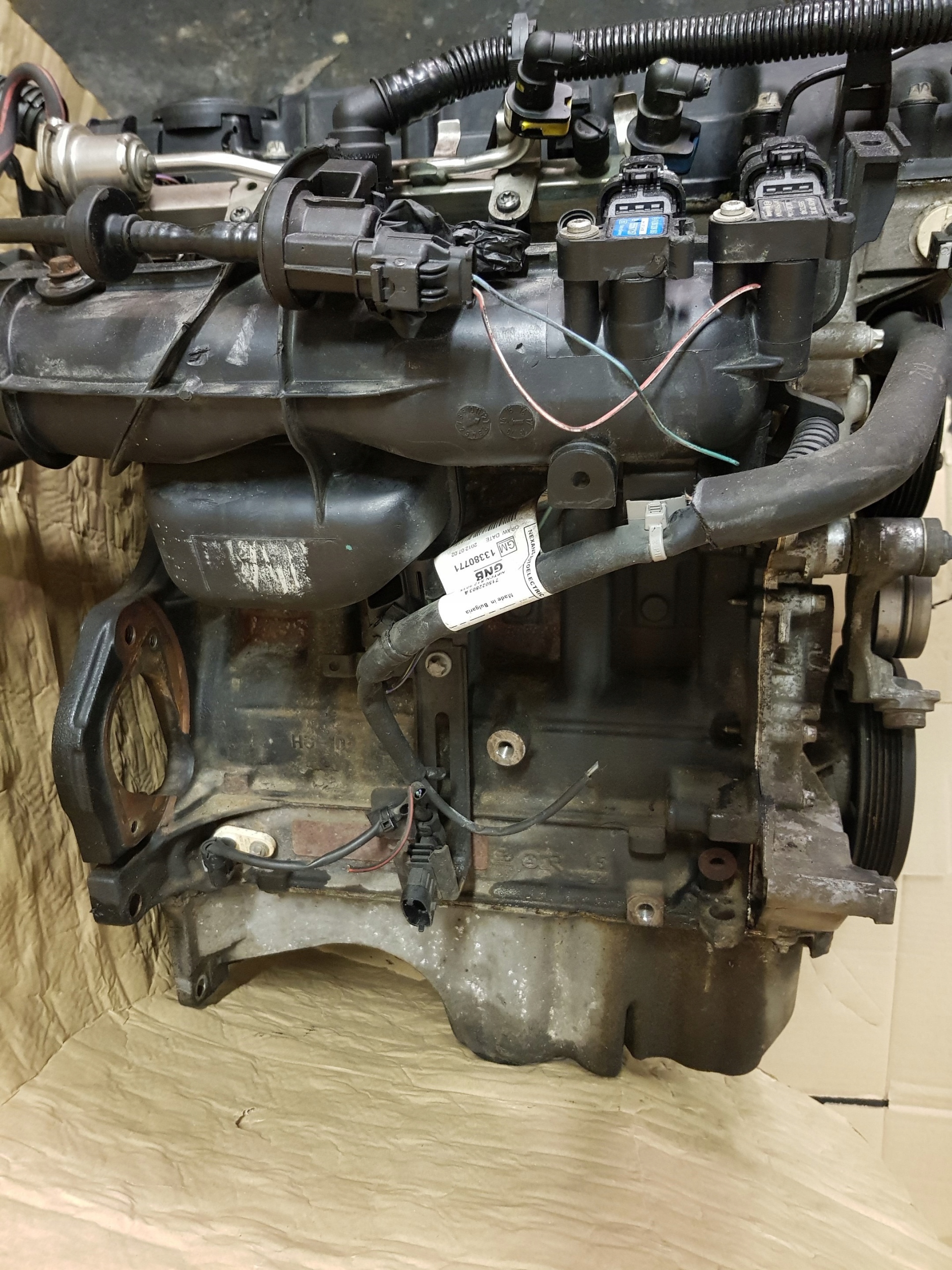 OPEL CORSA E MERIVA B 1.4T TURBO B14NEL engine complete KPL 163 TYS KM