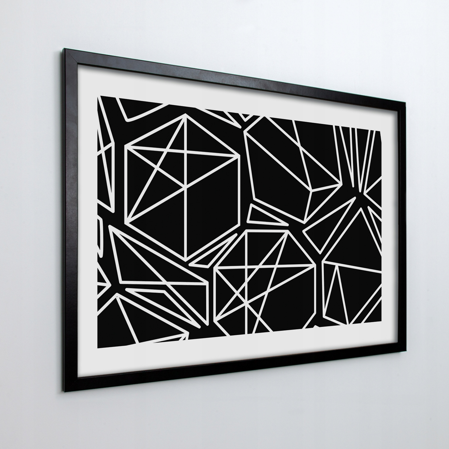 Obraz v ráme na stenu Vektor geometria 100x70 cm