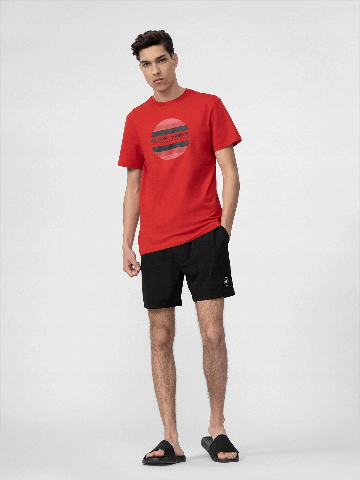 SPODENKI 4F MĘSKIE KĄPIELÓWKI SZORTY KĄPIELOWE NA BASEN SPORTOWE r. XL Kod producenta 4FWSS24UBDSM123