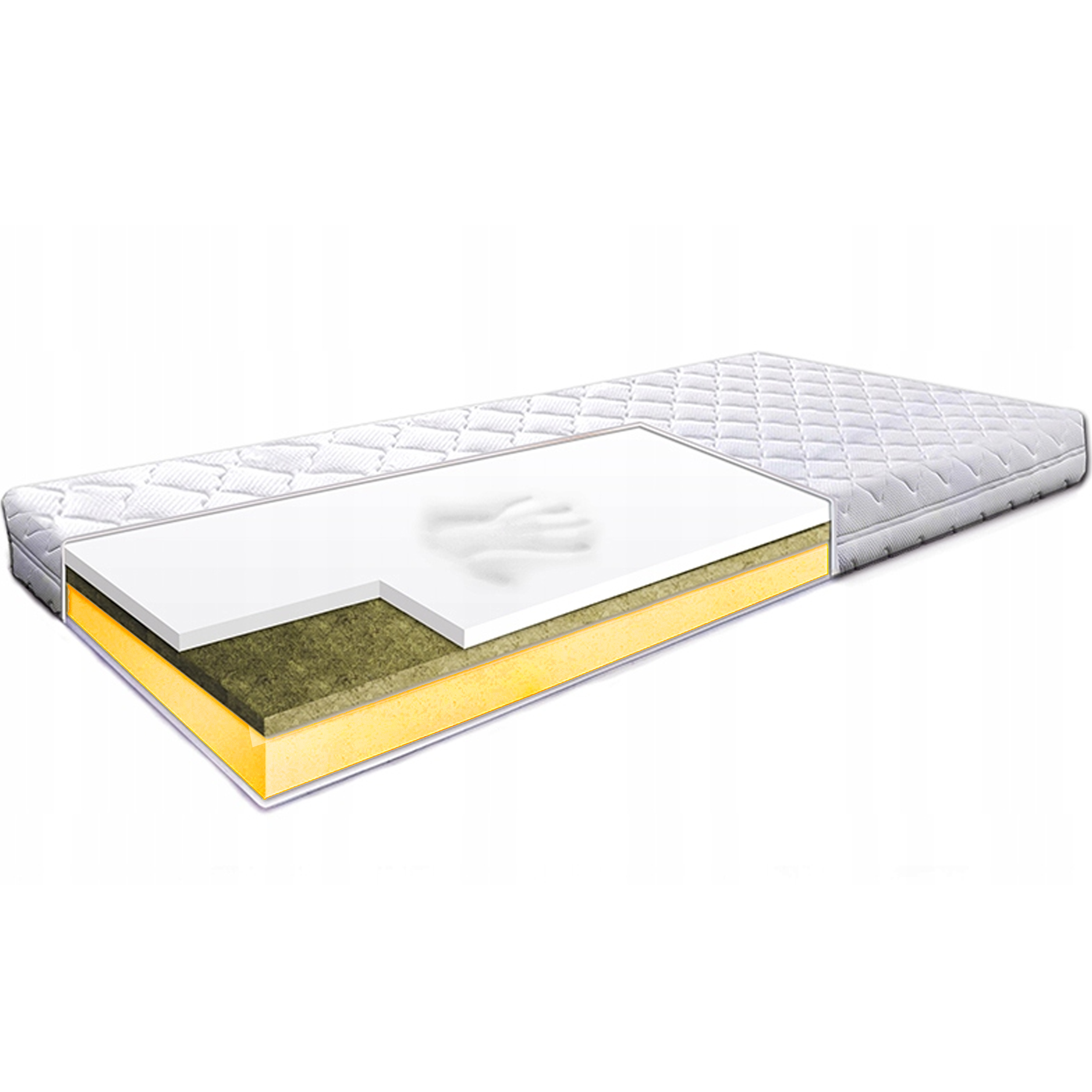 Matrac 90x170 visco pamäťová morská tráva 20 cm trvalá pamäť tvaru H2