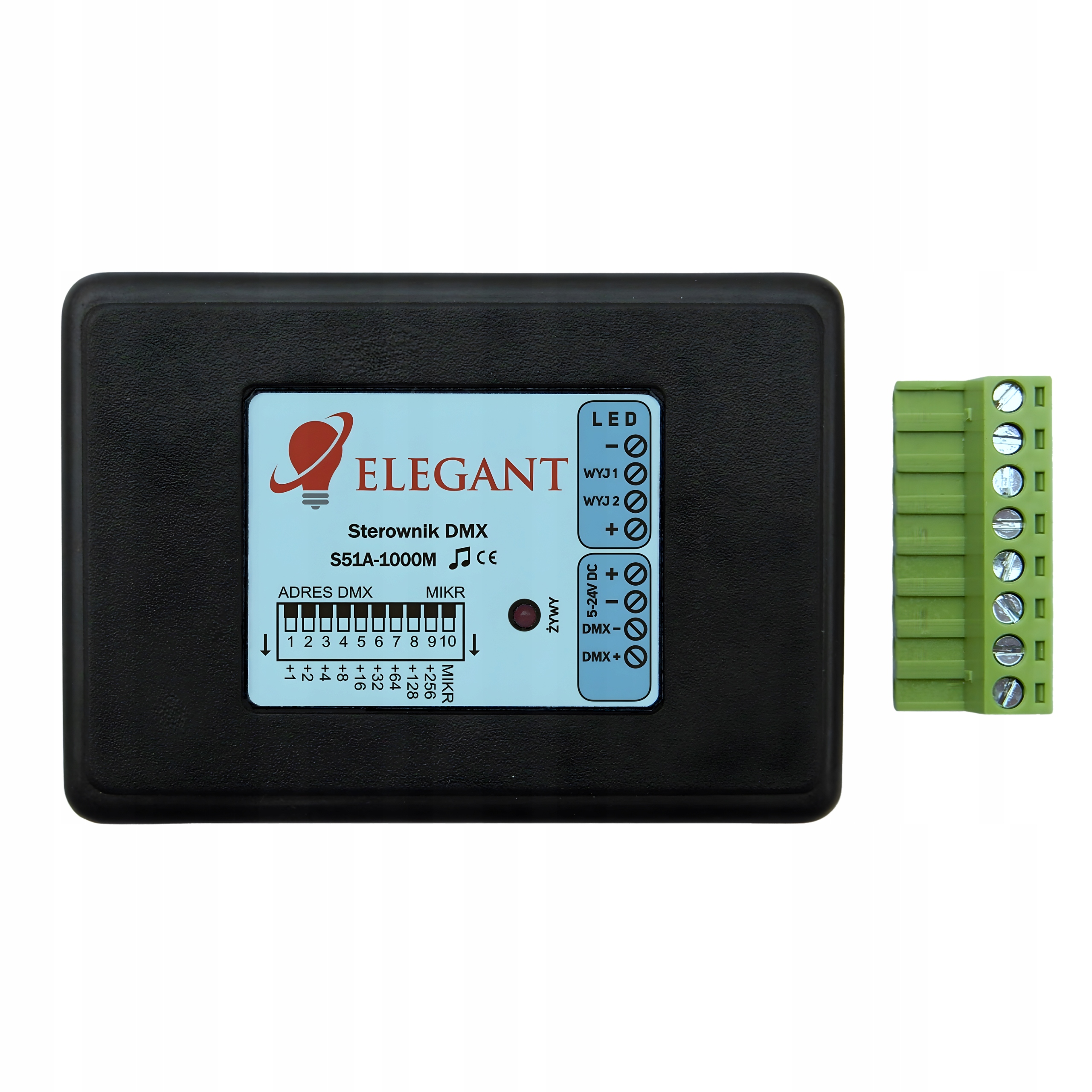 Digitální regulátor Led pásků S51 Elegant DMX 60 vestavěných efektů