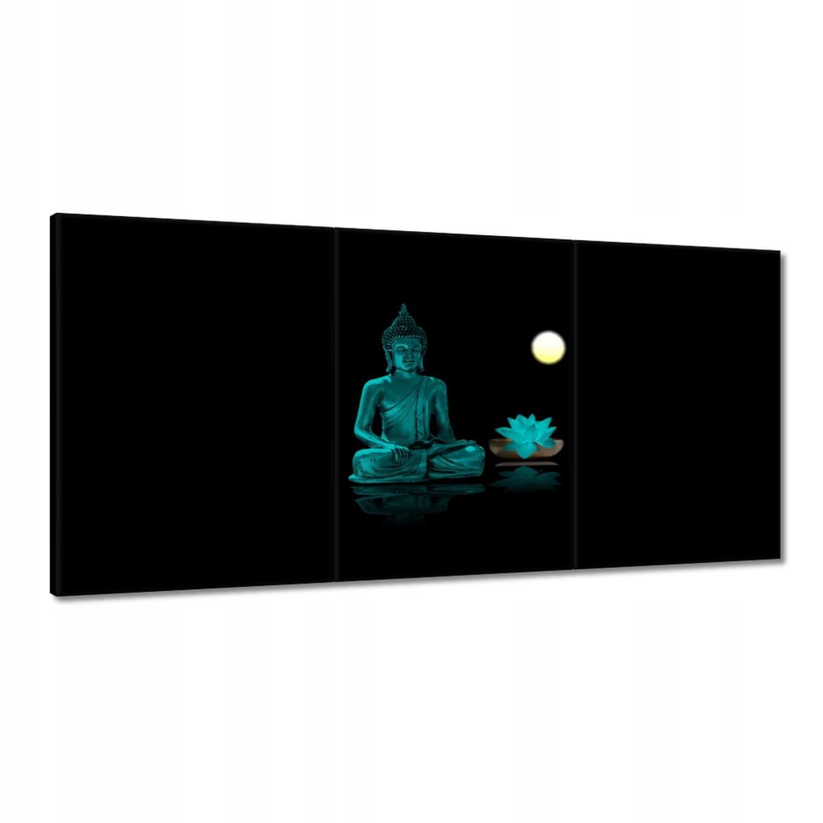 Obrazy 180x90 Tyrkysový Budha Kvet