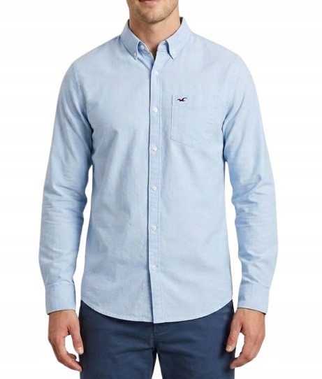 košile Abercrombie Hollister L epic flex modrá