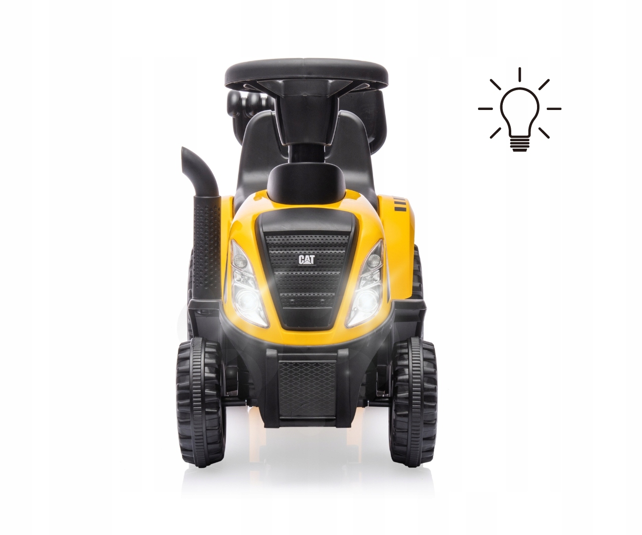 Jeździk z przyczepką Świecące reflektory CAT Traktor dla dzieci Milly Mally Certyfikaty, opinie, atesty CE