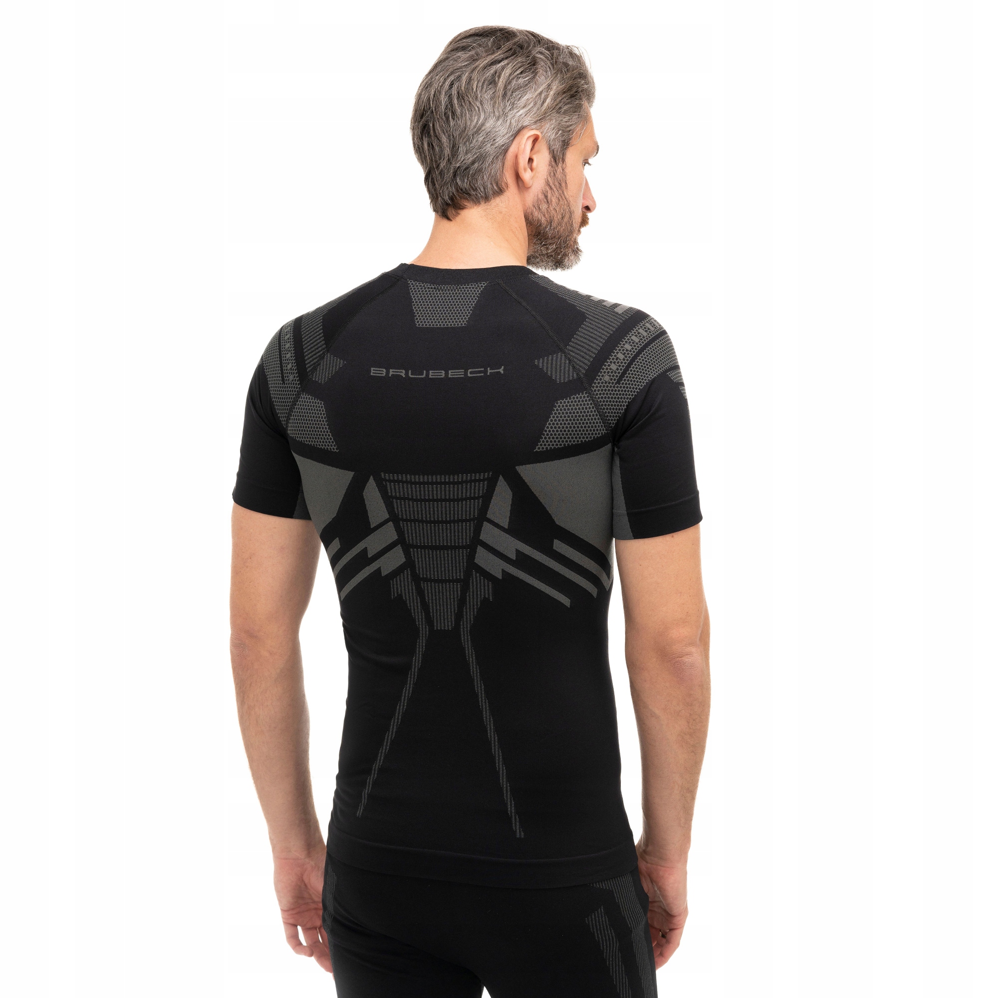 Męska koszulka TERMOAKTYWNA BRUBECK DRY czarna Kolekcja THERMO