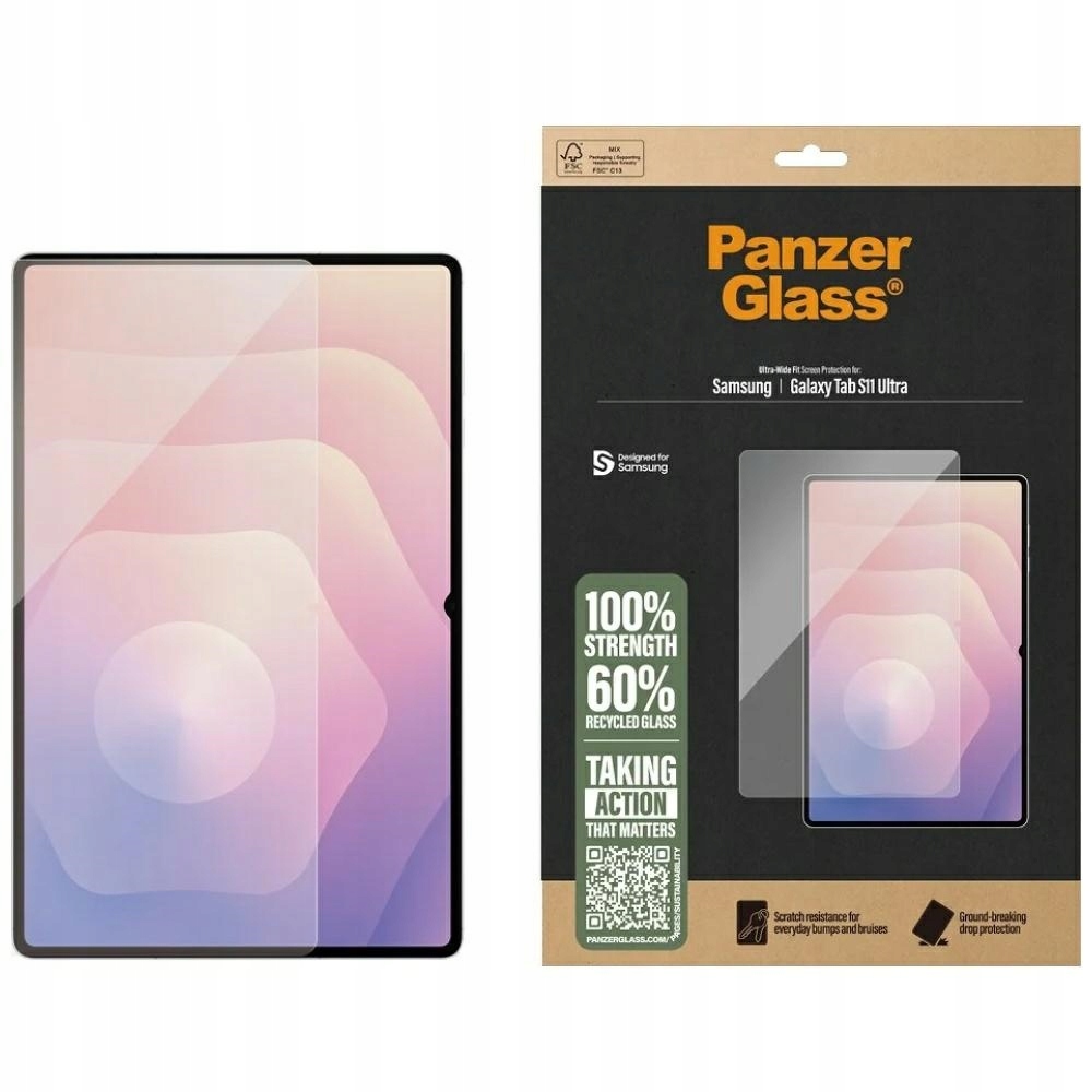 Ochranné Sklo pro Galaxy Tab S11 Ultra, PanzerGlass tvrzené 9H na displej, odolné