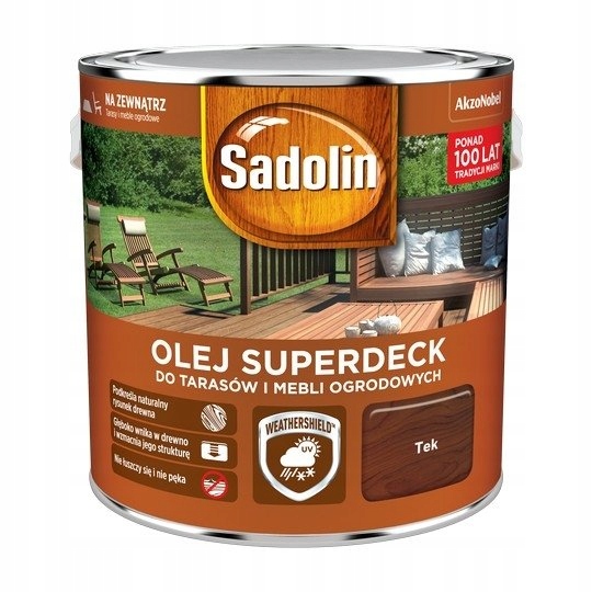 

Sadolin Superdeck olej 2,5L Tek Tik 33 tarasów