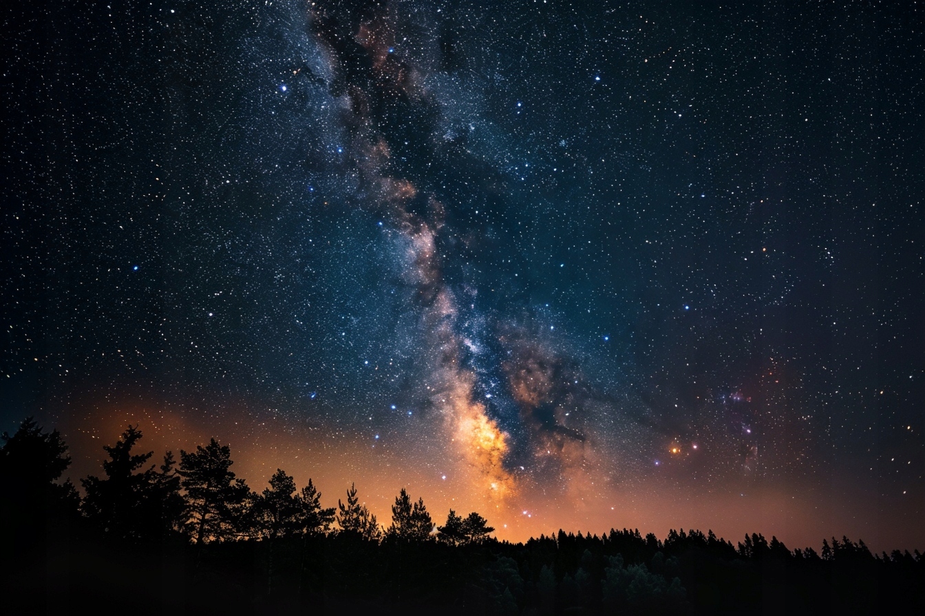 Obraz Na Plátně Canvas Noc Obloha Hvězdy Mléčná Dráha Galaxie 120x80