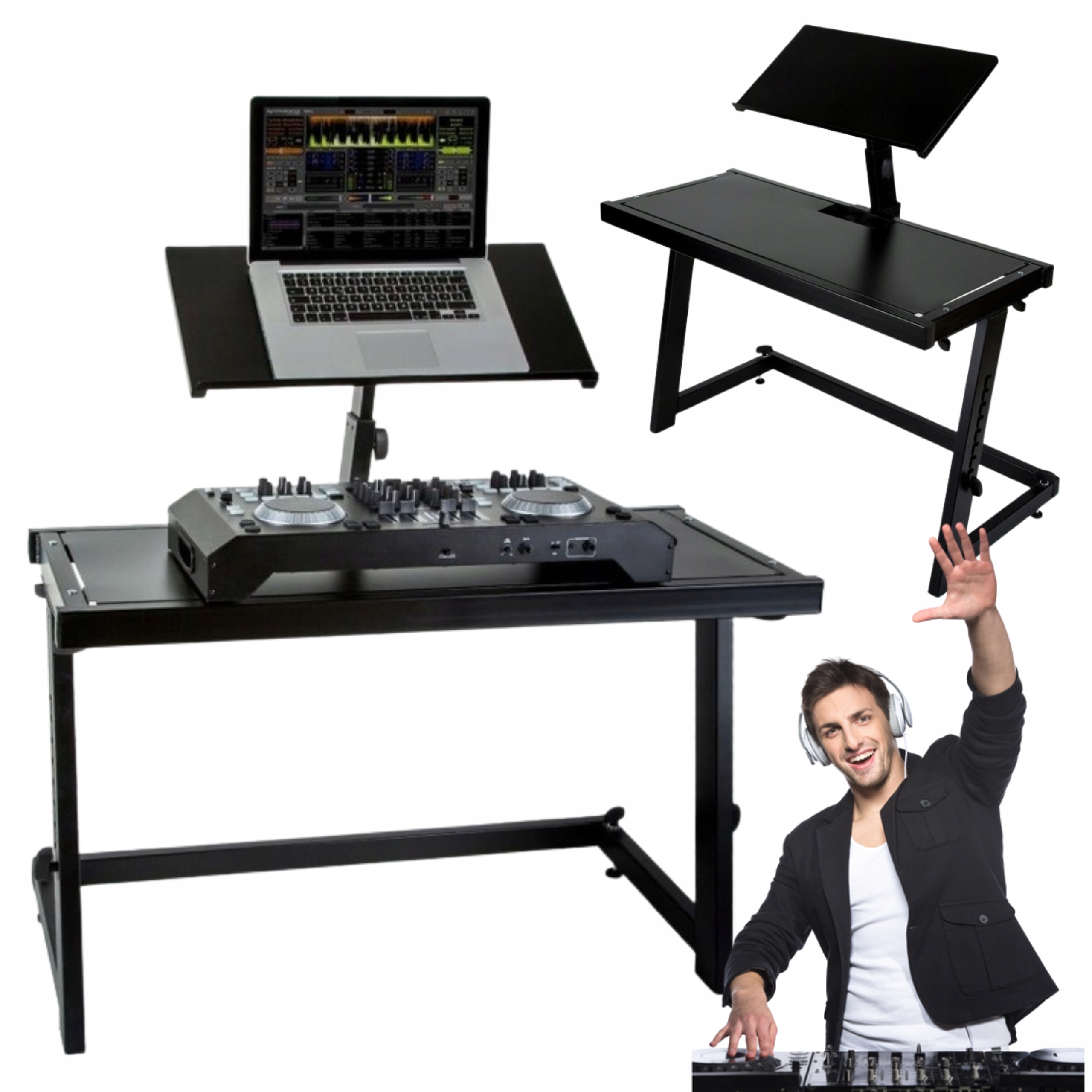 Stativ Pro Dj Stůl Dj Nastavitelný Pevný Mobilní STAND4ME Dj Mobile Pro