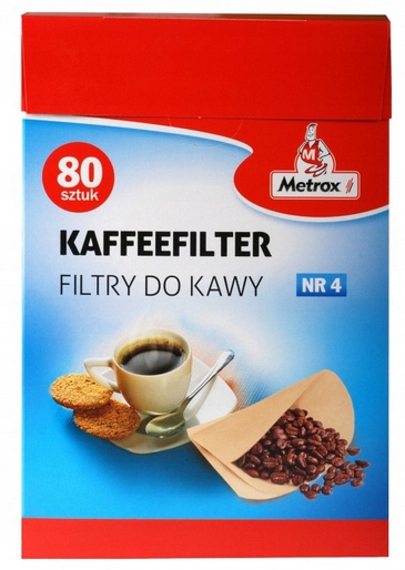 

Filtry do kawy Metrox 1x4/80 uniwersalne 80 szt.