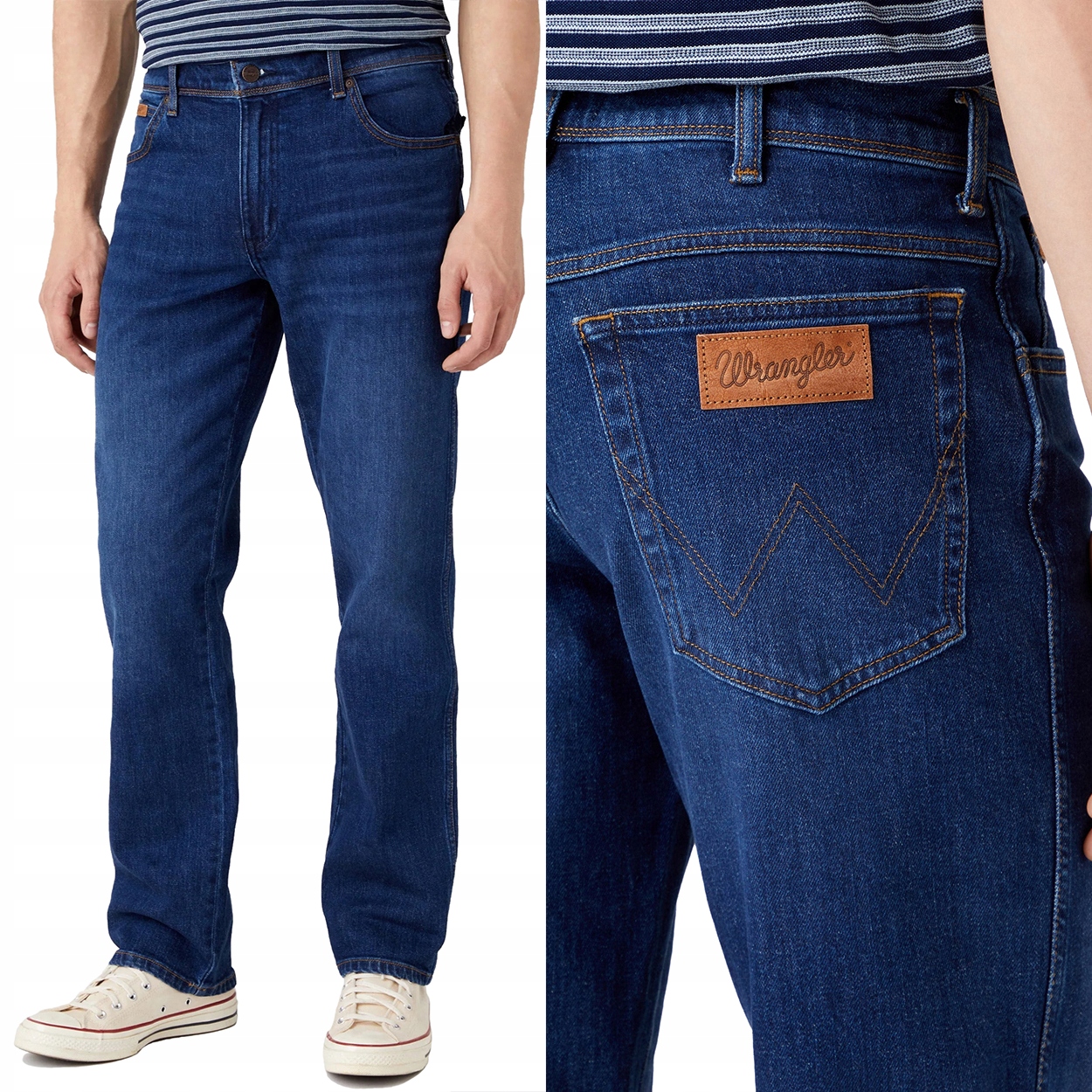 Wrangler Texas Dancing Water klasické jednoduché džínové kalhoty W32 L34
