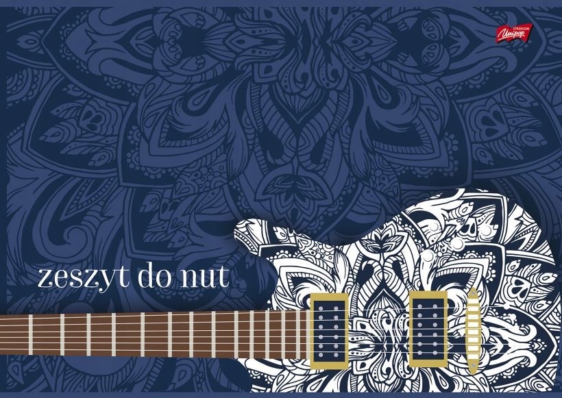 Zeszyty do nut, format A5, 16 kartek, UNIPAP EAN (GTIN) 5904149007003
