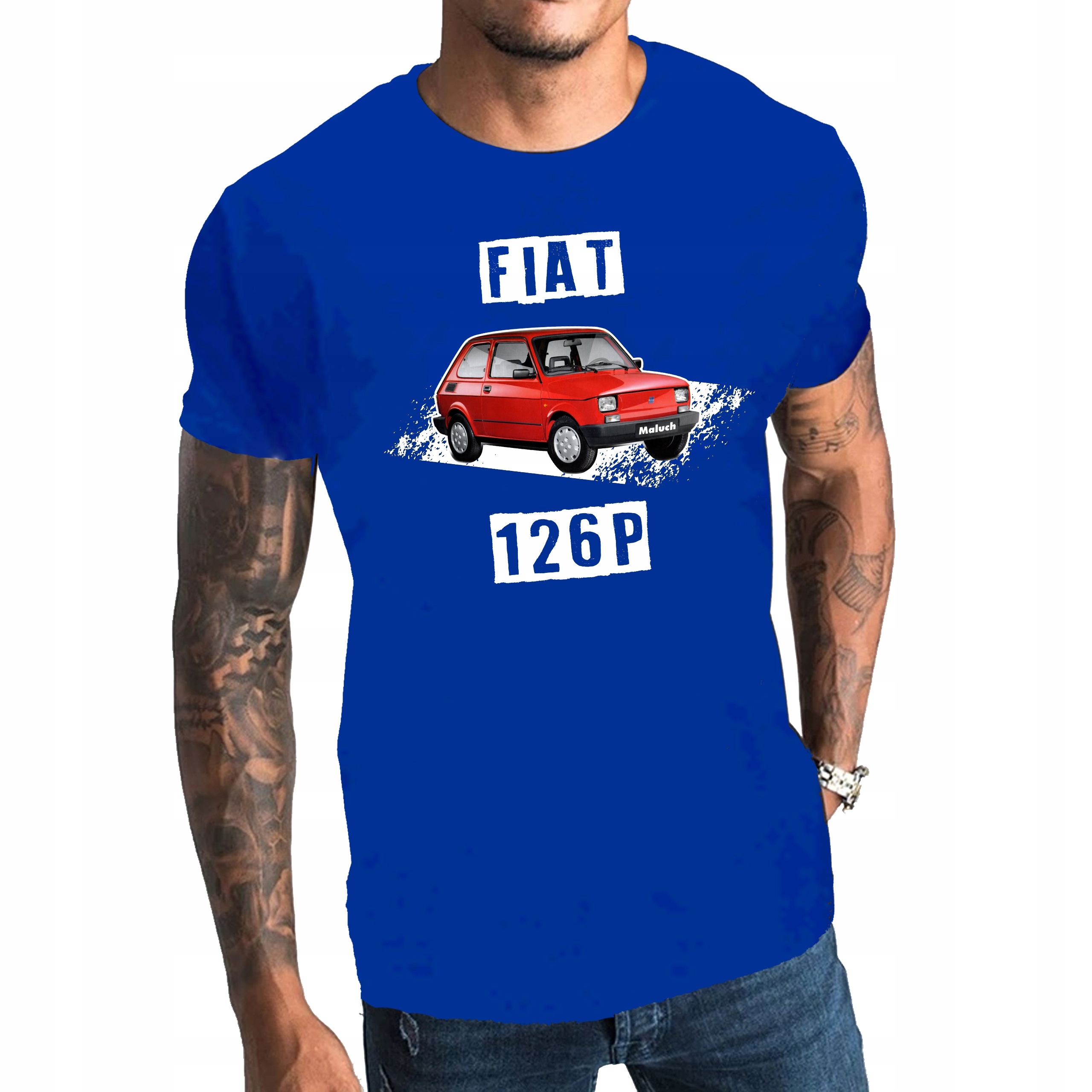 

Koszulka męska auto FIAT126P fan motoryzacji L
