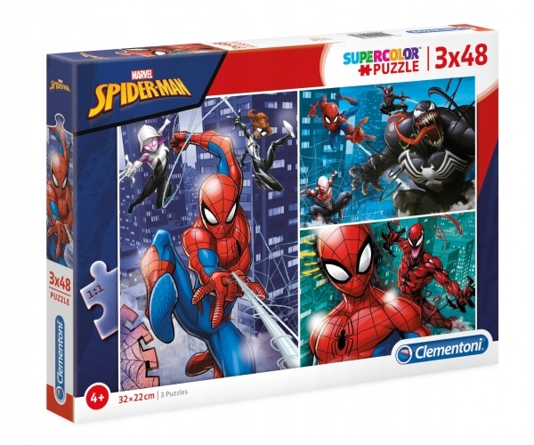 Puzzle 3x48 kolor Spiderman
