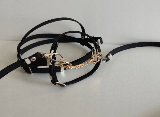 Ogłowie dla hobby horse A3 Model Ogłowie CZARNE  A3