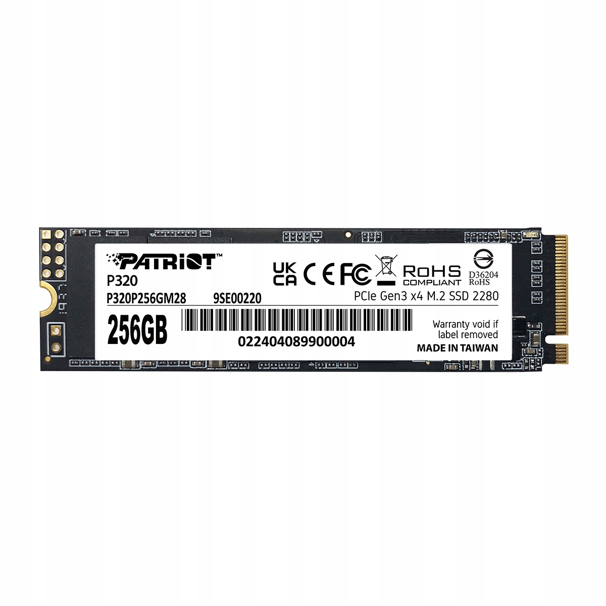 Patriot P320/ 256GB/ Ssd/ M.2 NVMe/ 5R P320P256GM28