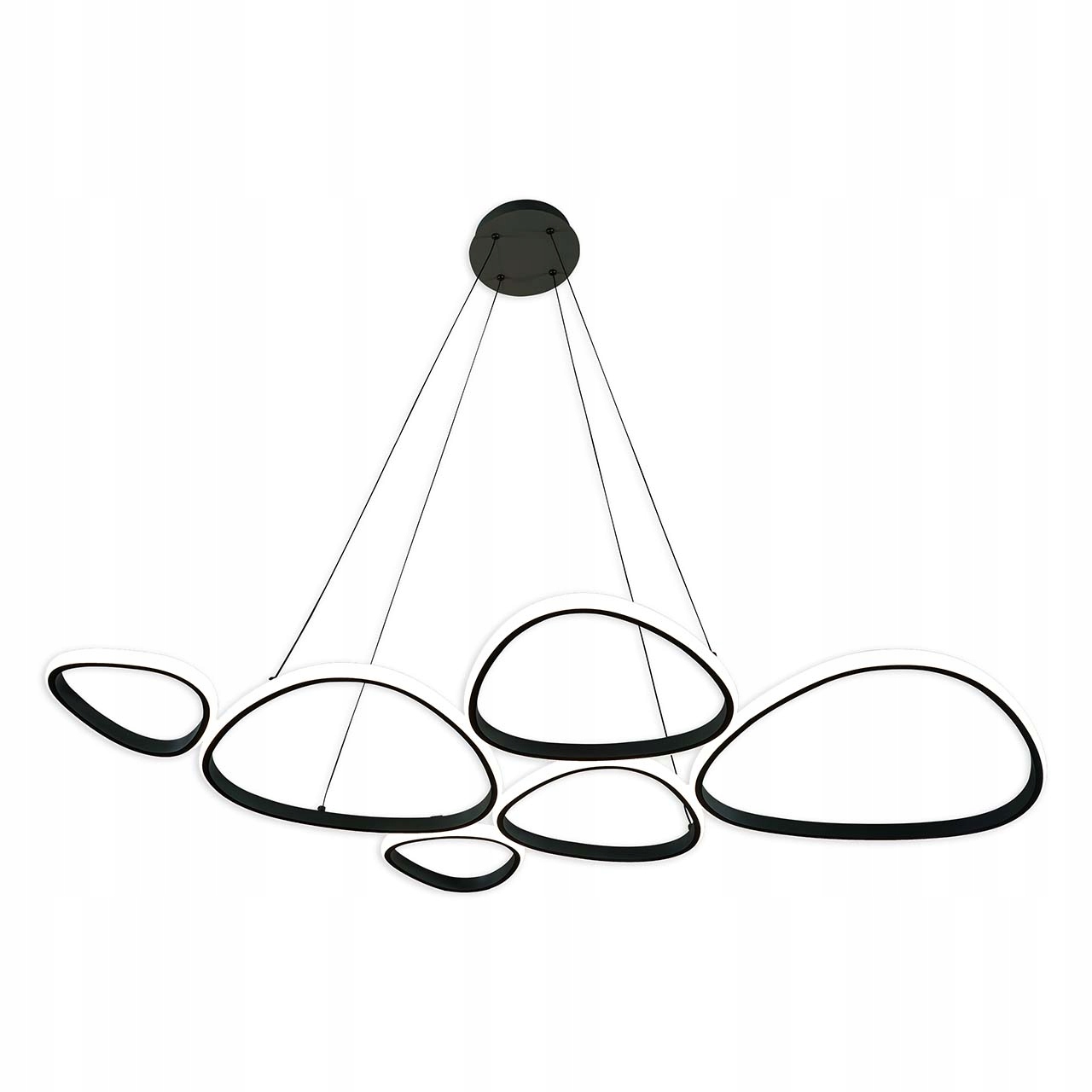 Goldlux Lampa wisząca LED PETRA 58W 4000K 9000lm czarna