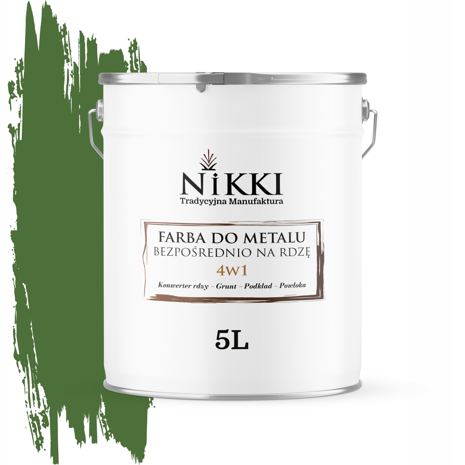 Farba Na Kov Priamo Na Hrdzu 4v1 Zelená Trávnatá Ral 6010 Lesk 5L