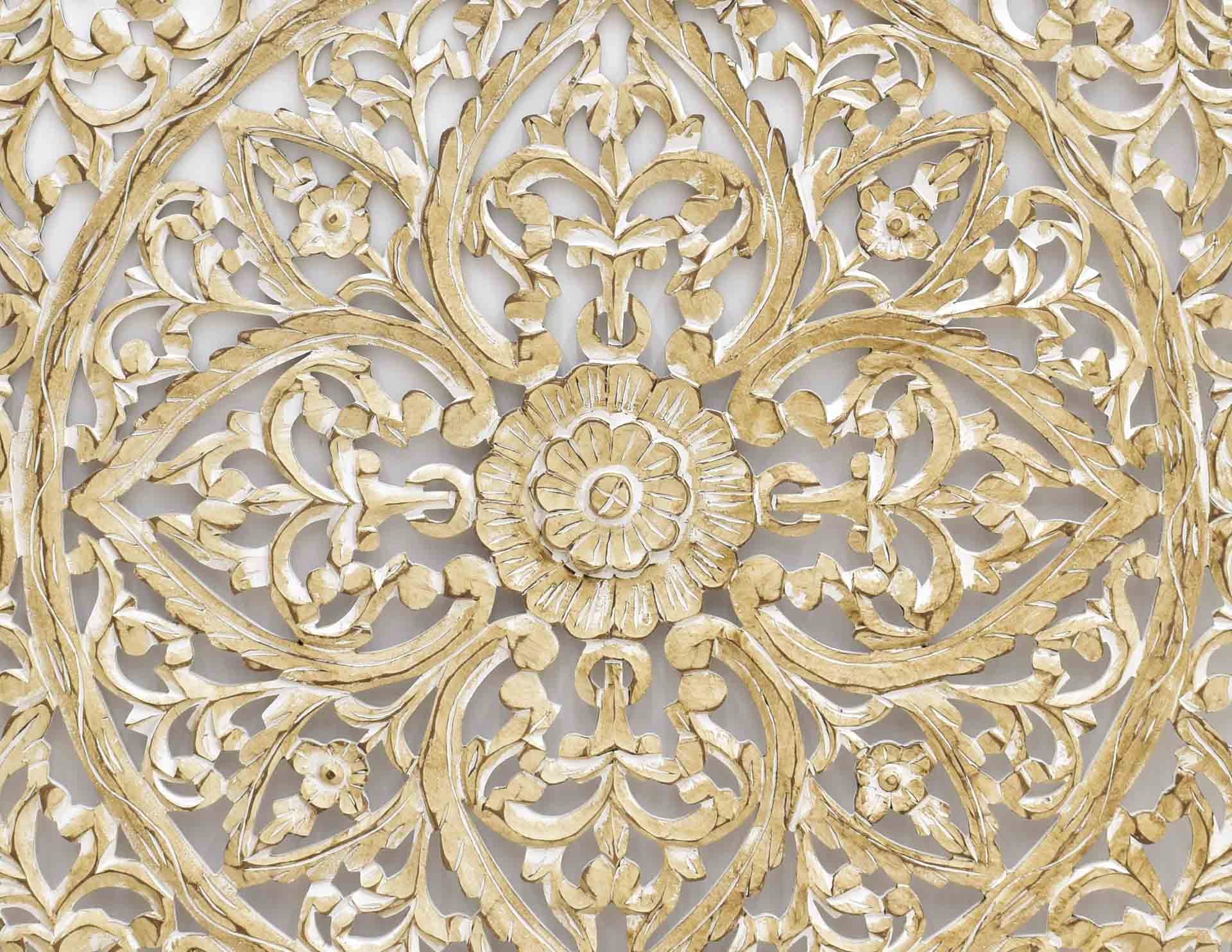 Indyjski panel ścienny ażurowy kwadrat dekor Marka inna