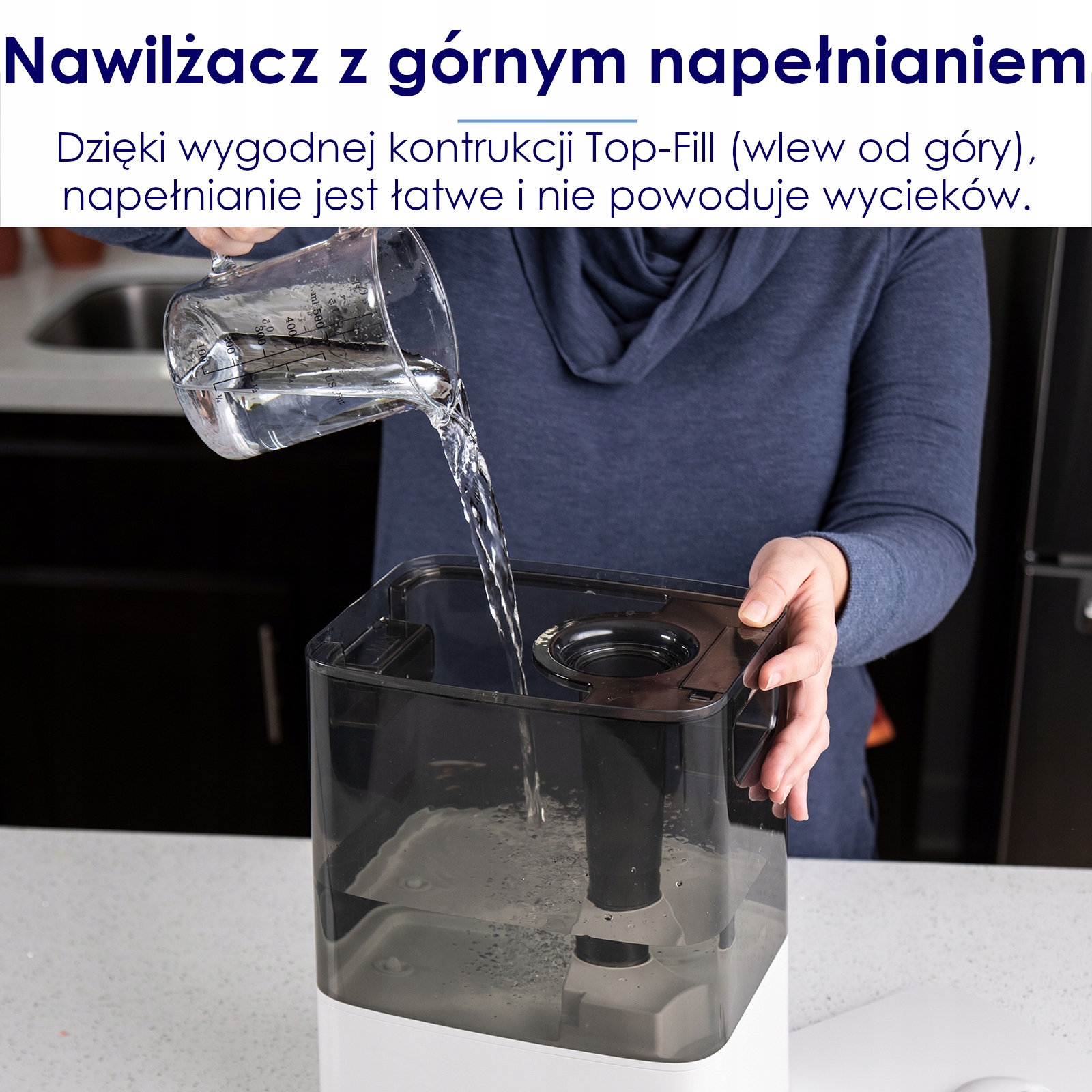 Nawilżacz powietrza Levoit Classic 300S cichy aroma 300 ml/h aplikacja 47m2 Filtry gąbkowy