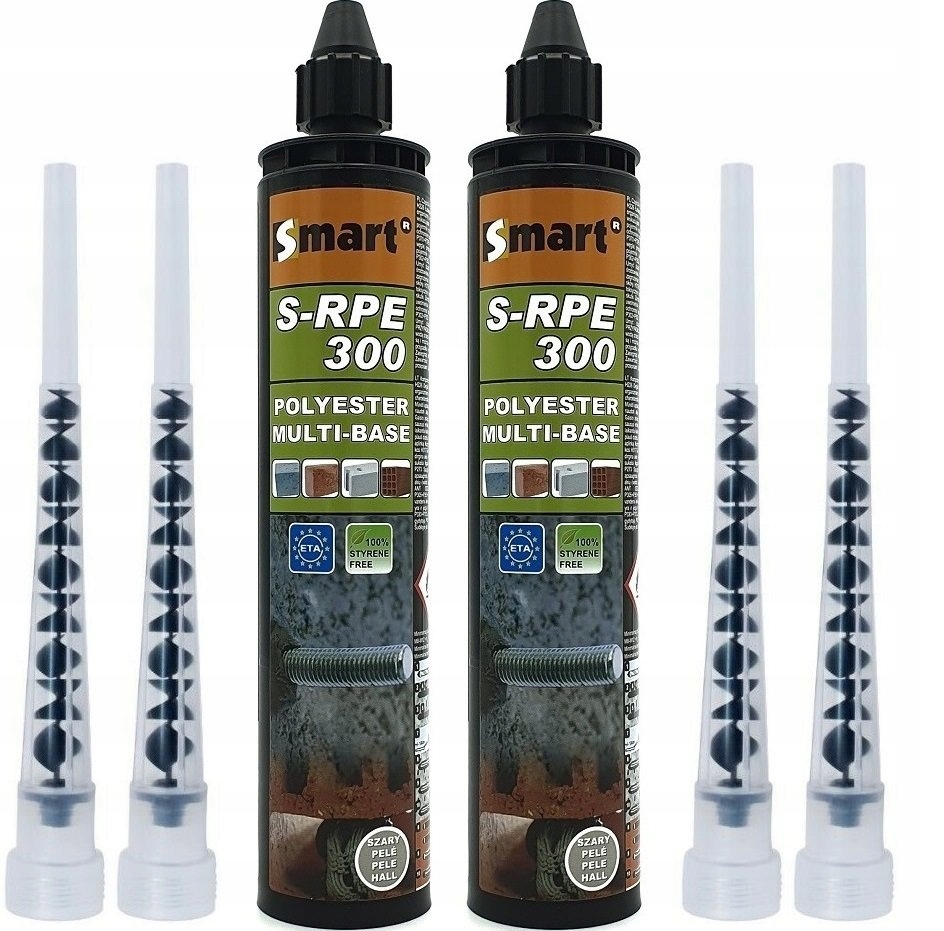 2x KOTWA CHEMICZNA Poliestrowa 300ml +4x MIESZADŁO