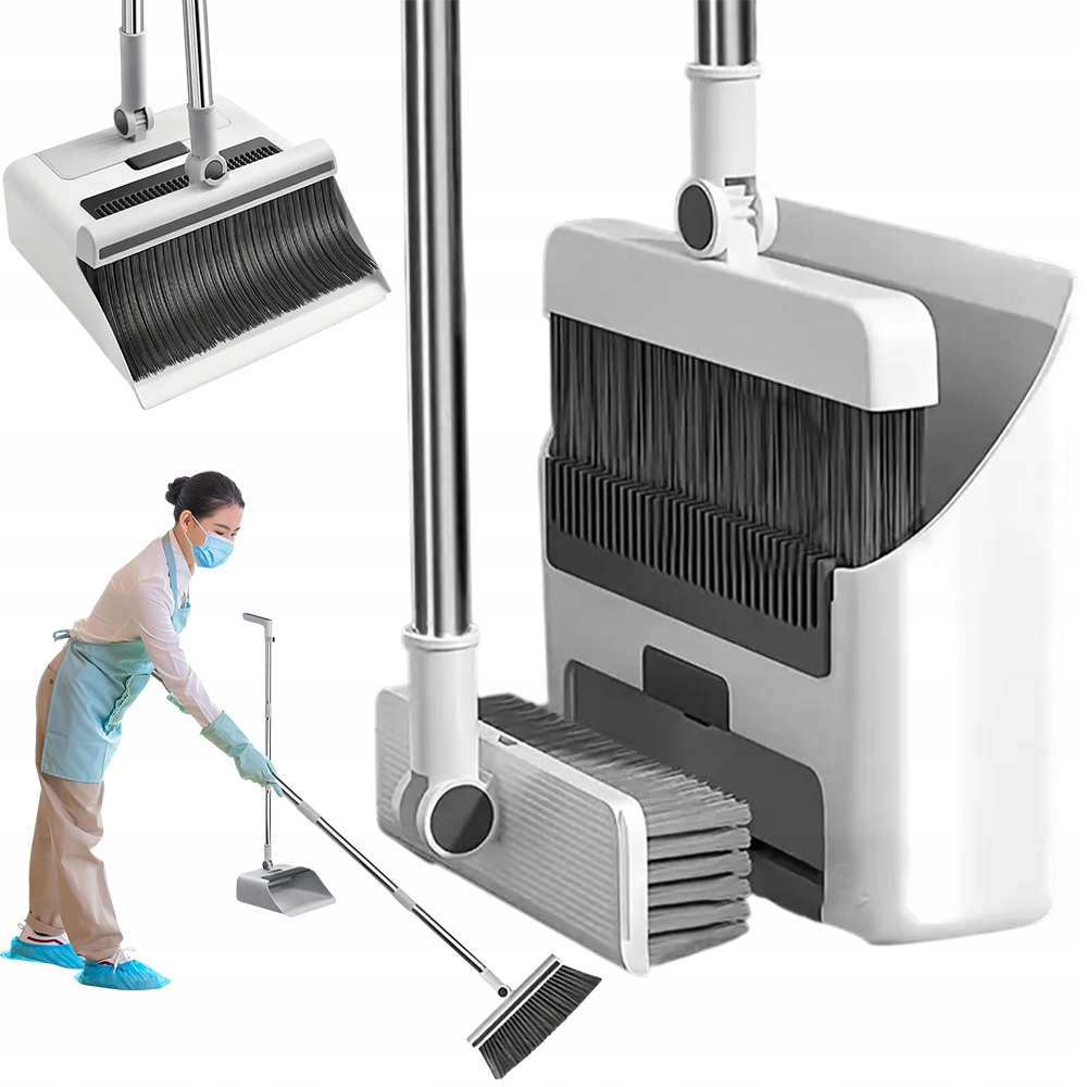 Úklidové Zametání Leń Leniuch Metla Lopatka Multifunkční Sada 3V1